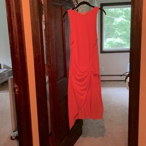 Coral dress, cotton, lightweight